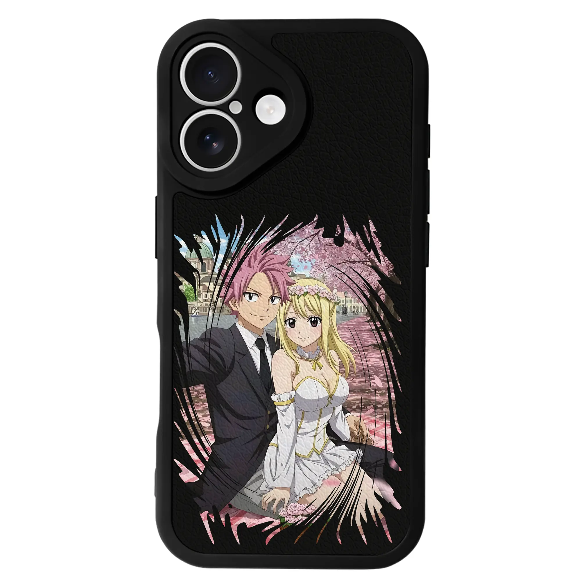 フェアリーテイル グッズ ルーシィ・ハートフィリア - IPhone 16シリーズ対応 ・ シリコンスマホケース ・ レザー調 ・ 高精度フィット ・ 耐衝撃 ・ ワイヤレス充電対応 ・ 精密カット